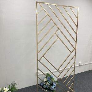 Bán Sỉ Đạo Cụ Sáng Tạo Đám Cưới Nền Vòm Sắt Rèn Trang Trí Chân Đế Hoa Kim Loại Ống Đơn Cho Sự Kiện Arra - Product Image 2