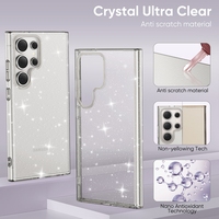 Pour Samsung Galaxy S25 Ultra Case Clear Bling Sequins S24 FE A15 A25 A35 A55 S23 S22 Plus Glitter Antichoc Bumper Couverture Arrière
