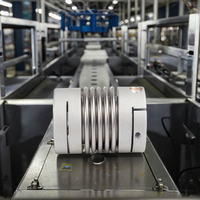 Accouplement à soufflet en acier allié d'aluminium hautement sensible et hautement compensatoire, type pince (ZS3-C) pour ventilateurs de machines-outils CNC QIANRUI