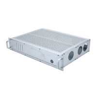 Boîtier de rack industriel 2U 19 pouces en acier galvanisé/alliage d'aluminium conforme à la norme EIA-310 avec poignées, châssis IP54