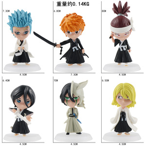 6 pièces/ensemble Figurine d'action Kurosaki Ichigo <span class=keywords><strong>Anime</strong></span>, Ornement de bureau - Product Image 6