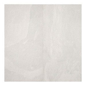 Piastrella Bianca Valona 45x90 Cm 10 Mm Rettificata con Finitura Opaca Texturizzata - Product Image 1