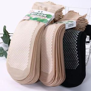Women's Summer Thin Non-Slip <b>Socks</b> With Cotton Sole And Ruffled Trim Mid-Calf For Maternity And Elderly - Product Image 2