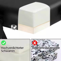 Fabrik-Großhandel Verstellbare Tragbare Wasserdichte Leder-Klappbare 3-Teilige Holz-Schönheitssalon-Spa-Wimpern-Massageliege