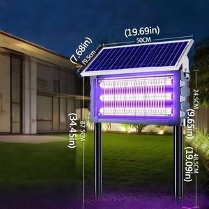Lámpara Solar LED Antimosquitos IP66, Material ABS, Panel Solar Mono-Si, 10000 Horas de Duración, para Jardín, Luz Blanca Cálida, Exterior - Product Image 3