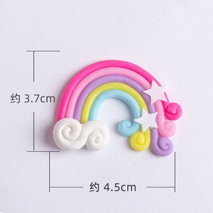 Birthday <strong>Cake</strong> Baking Decoration Ornaments Children's Birthday <strong>Animal</strong> Soft Pottery Small rainbow <strong>Cake</strong> <strong>Topper</strong> Suppliers - Product Image 4