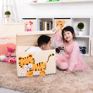 Cajas Plegables para Almacenamiento de Ropa al por Mayor, Caja de Juguetes para Bebés, Contenedor de Tela con Tapa para Niños y Organizador - Product Image 5