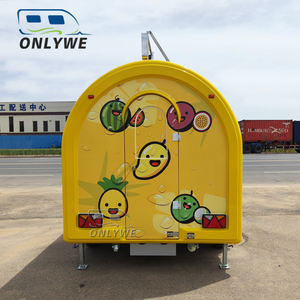 ONLYWE Remorques alimentaires à vendre par le propriétaire Mini chariot à hot-dog <span class=keywords><strong>Achat</strong></span> de camion de nourriture Remorque alimentaire avec équipements de cuisine complets - Product Image 1