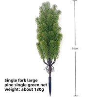 Sapin de Noël artificiel à insérer dans le sol, baies rouges, en plastique, taille 30cm-100cm, décoration extérieure pour cour et pelouse