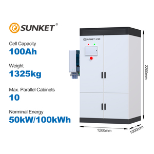 상업용 및 산업용 태양열 배터리 에너지 저장 시스템 150kW/100kW/200kWh 500kwh 리튬 이온 배터리 (액체 냉각 기능 포함) - Product Image 2