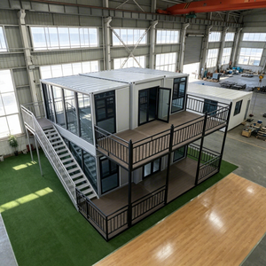 Casa Contenedor Plegable de Acero de Dos Pisos Expandible de 20 y 40 Pies, Ideal para Edificios de Oficinas Modernos - Product Image 3