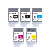 Cartucho de tinta de inyección de tinta PFI 107 PFI107 PFI-107 Premium, Compatible con Canon IPF670 IPF770 680