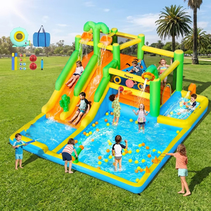 Parque Acuático Inflable FBSPORT, Castillo Inflable Gigante para Niños, Parque Acuático Inflable para Lago - Product Image 1