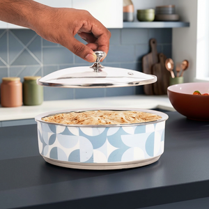 Casserole <b>Dish</b> With Glass Lid Round 24cm Modern Design Colored <b>Oven</b> Safe For Gas And Induction Cooker - Product Image 5
