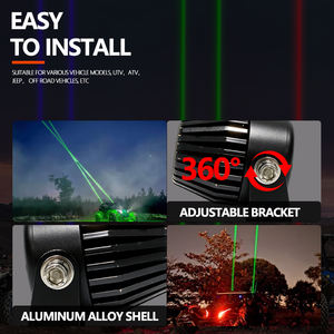 Wasserdichtes Laser-Offroad-Licht mit Ultra-Langstreckenstrahl für 4x4-Trucks, Boote, Yachten, Marine-Suchscheinwerfer in Rot, Grün, Blau, 12-80V - Product Image 5
