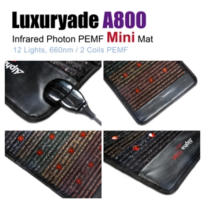 Luxuryade Amethyst A800 Bio PEMF Therapiematte Ganzkörpermassage EMF-geschützte Kristall-Photonen Rotlicht-Heizung Infrarot Negativ-Ionen - Product Image 3