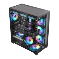 Boîtier PC Gamer en Alliage d'Aluminium avec Panneau Latéral en Verre TG, Châssis EATX Full Tower OEM