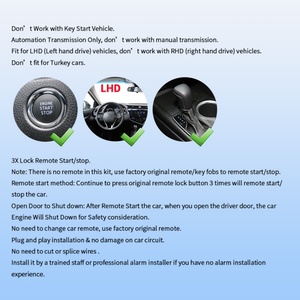 EASYGUARD Remote Starter for Toyota Camry/Avalon/Corolla/RAV4 2023-2024 with OEM <b>Push</b> Start | Auto Gear| LHD - Product Image 2