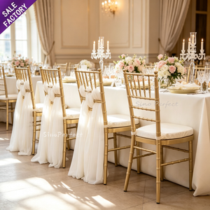 Sillas Chiavari ODM Personalizadas con Patas Doradas para Salón de Eventos, Hotel, Boda, Recepción - Product Image 1