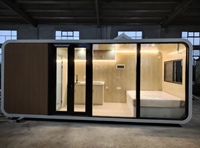 Meilleure Offre : Cabine de Bureau Mobile, Tiny House Préfabriquée, Conteneur d'Habitation sur Roues, Maison Mobile Extérieure Respirante et Portable