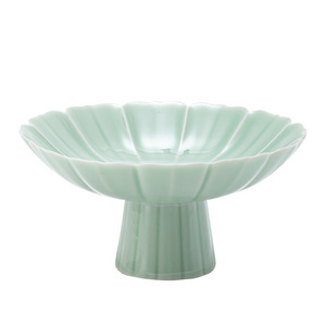 Plato de Cerámica para Frutas con Forma de Flor, Plato de Porcelana Estilo Chino para Té y Aperitivos, Diseño Zen Retro - Product Image 5