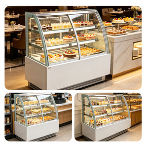 Vitrina Refrigerada Comercial <span class=keywords><strong>para</strong></span> Pasteles, Exhibidor de Pasteles, Refrigerador <span class=keywords><strong>para</strong></span> Panadería - Product Image 4