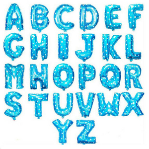 Juego de globos de letras de aluminio para decoración de fiestas, globos impresos personalizables, suministros para celebraciones de cumpleaños infantiles - Product Image 1