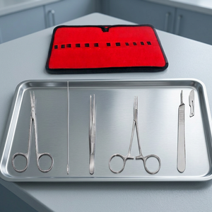 Kit de Instrumentos Quirúrgicos Manuales de Podología Grip, 6 Piezas, Acero Inoxidable, Estuche de Cuero, Certificación Personalizada, Blush Surgical High - Product Image 4