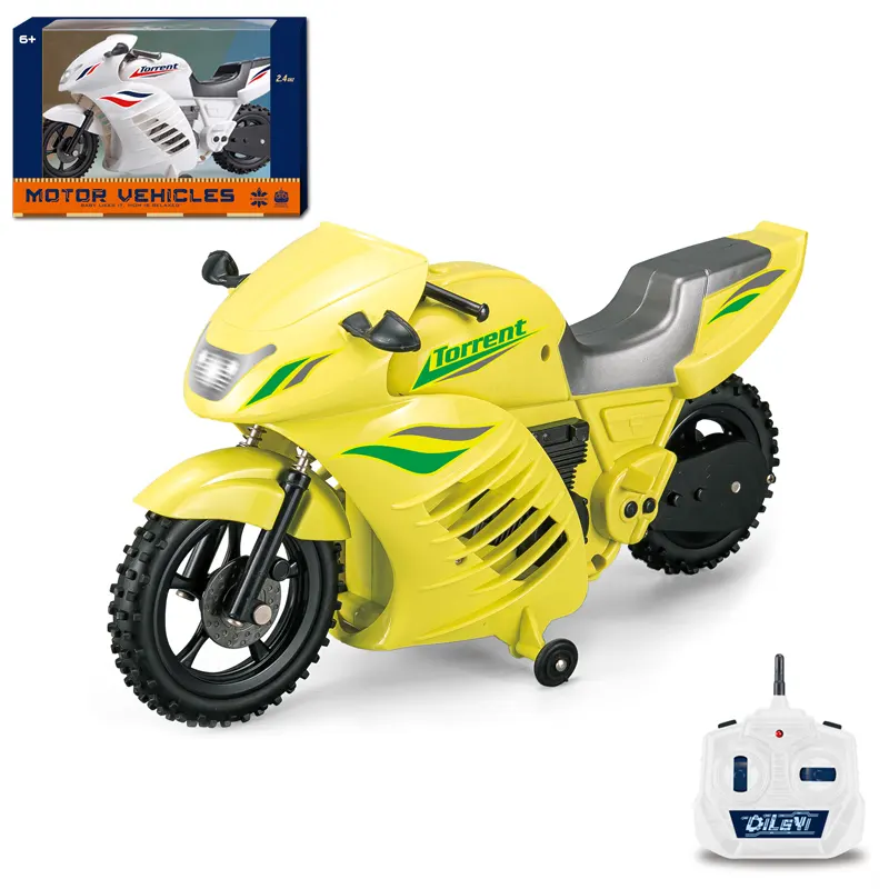 Rc Stunt Motorfiets Remote Speelgoed Raceauto 2.4G Op Afstand Bestuurbare Handcontroller Rc Motorfietsen