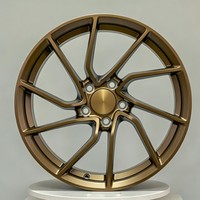 Rines Ligeros de Aleación Forjada en Bronce Satinado de 18, 19 y 20 Pulgadas, 5x112, 5x114.3, 5x120 para Autos de Pasajeros, Compatibles con Tesla Model 3 Y