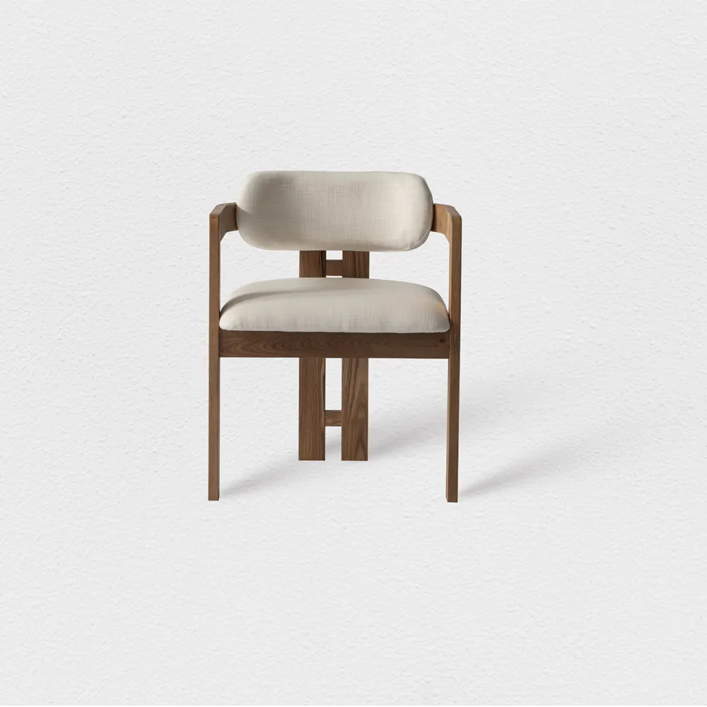 Современный Художественный Обеденный стул с массивным дубовым Деревянным каркасом для модных обеденных столов, пара, поднимающая столовую атмосферу