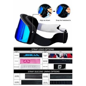 Masques de ski personnalisés avec logo, lunettes de snowboard magnétiques pour les sports d'hiver en différentes couleurs - Product Image 5