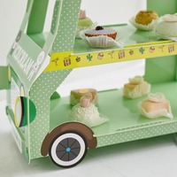 Einweg-Kuchenständer Eiscreme 2-stöckiger Dessert-Tisch Lollipop-Präsentationsständer Hochwertige Hochzeits-Papierdekoration Zubehör