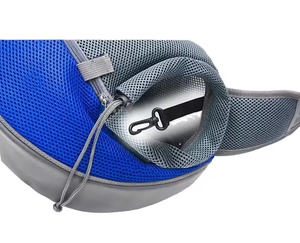 กระเป๋าใส่สัตว์เลี้ยงแบบสะพายข้างเดียว ผ้าตาข่ายระบายอากาศ พกพาสะดวก สำหรับเดินทางและกิจกรรมกลางแจ้ง - Product Image 6