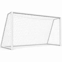 But de football portable en acier de haute qualité, pliable, filet durable, résistant aux intempéries, écologique, pour l'entraînement