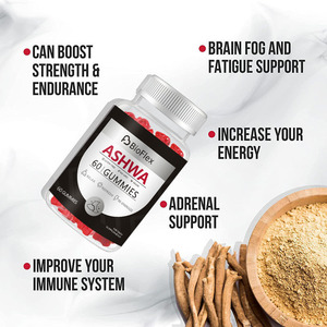 Organik Vegan Aşvaganda Jelibonları OEM Özel Etiket Doğal <span class=keywords><strong>Vitamin</strong></span> <span class=keywords><strong>D2</strong></span> Bitkisel Kök Ekstresi Takviyesi - Product Image 5