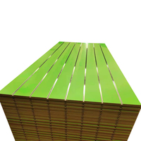 Panel MDF Aluminium Beralur dan Berlubang untuk Dinding Slatwall Dekoratif, Cocok untuk Pajangan Toko