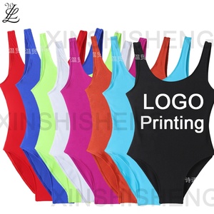 2024 neue individuelle Bademode Strandbekleidung offener Rücken Damen sexy einteiliger badeanzug individuell bedruckte Bikini-Badeanzüge mit Logo - Product Image 1