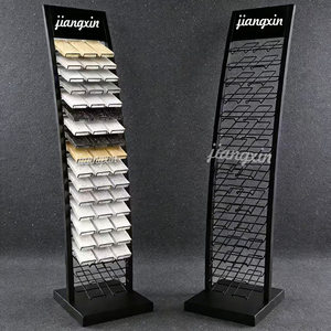 Présentoir métallique pour échantillons de carreaux de céramique grand format, personnalisable en couleur, pour échantillons de pierre, du fabricant - Product Image 6