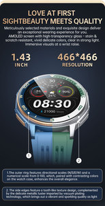 Reloj Inteligente Deportivo S99 de Alta Calidad, Monitor de Actividad Física para Hombre, Frecuencia Cardíaca, Pantalla Redonda de 1.43 Pulgadas, GPS - Product Image 5