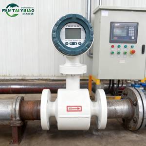 IP65 CE điện tử đo lưu lượng axit <span class=keywords><strong>Flow</strong></span> <span class=keywords><strong>Meter</strong></span> hóa chất đo lưu lượng từ tính kỹ thuật số đo lưu lượng với mặt bích RS485 - Product Image 5