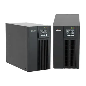 UPS Frekuensi Tinggi Online Tanpa Transformasi 10KW 10KVA dengan Catu Daya Tenaga Surya PF1.0 Sistem UPS Fase Tunggal Tanpa Baterai