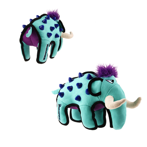 2025 SUPERZOO GiGwi Duraspikes Extra durevole elefante cane giocattolo azzurro con punte di taglia - Product Image 5