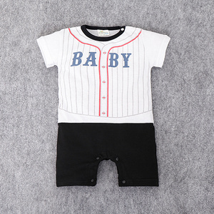 Vêtements d'été pour bébés, nouveau modèle, vente en gros, combinaison de sport pour garçon - Product Image 3