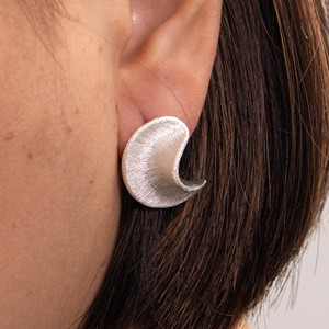 Boucles d'oreilles clous bohèmes électro-argentées robustes, prêtes à être expédiées en gros, garantie 2 ans, certifiées pour mariage - Product Image 4