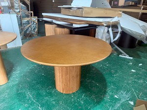 Set Tavolo da Pranzo Rotondo Allungabile in Legno Massello Moderno di Lusso Personalizzabile con 4 Sedie - Product Image 3