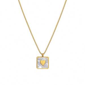 Geometric Animal Real Gold Minimalist Wind Furnace Female Ins Clavicle <b>Chain</b> Trendy Style Necklace Fashion Pendant Necklaces - Product Image 5