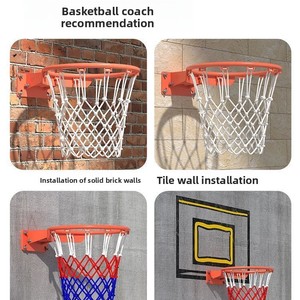 Aro de <span class=keywords><strong>Baloncesto</strong></span> de Pared para Uso Doméstico, para Adultos y Niños, Estándar, de Acero Reforzado, para Interior y Exterior - Product Image 3