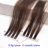 Nouvel Style Extension Cheveux Humains Vierges Remy Qualité Luxe Double Tissée Kit Colle Machine
