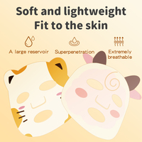 Masque pour enfants Animal Cartoon Masque doux et hydratant pour enfants et bébés Masque de soin du visage pour garçons et filles